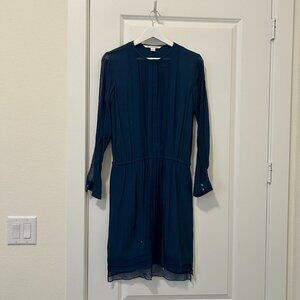 Diane Von Furstenberg Blue Dress Womens Size 4